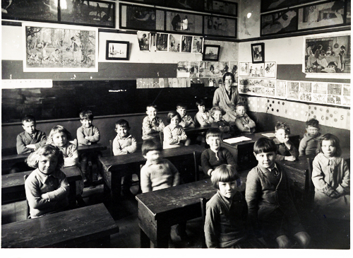 Class in school - c1933.